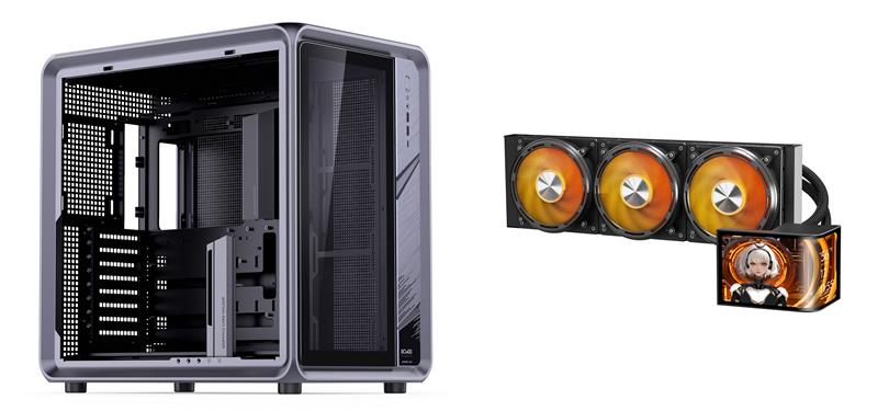 JONSBO BO400 ATX Computer Case+DarkFlash UV360 AIO CPU Cooler