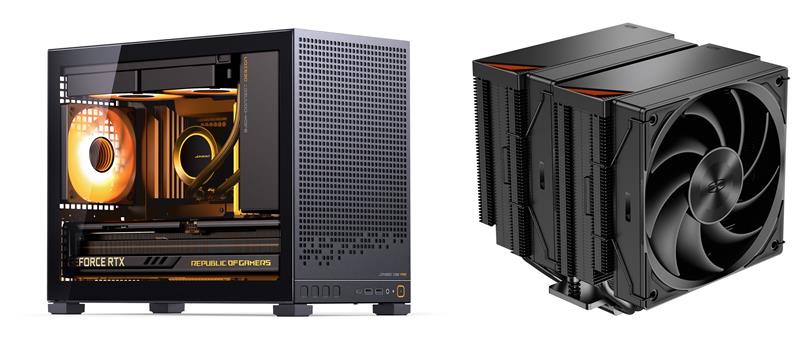 JONSBO D32 PRO Micro-ATX PC Case+PCCOOLER CPS RZ620 Dual Tower CPU Air Cooler,Black