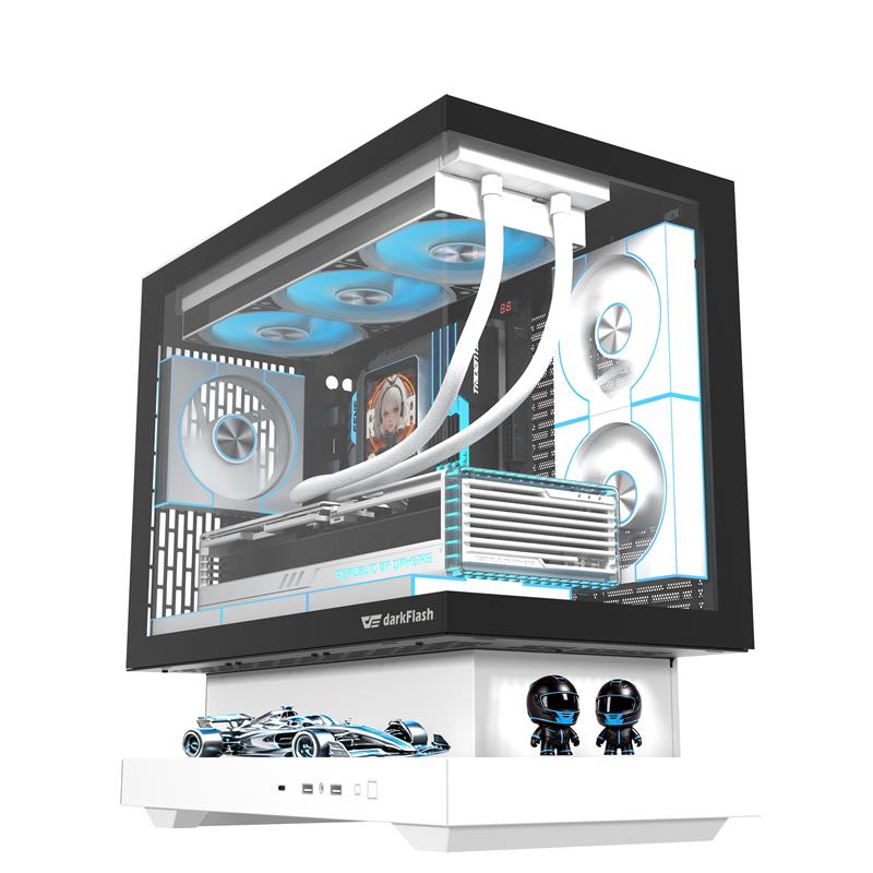 DarkFlash F1 FLOATRON M-ATX PC CASE White