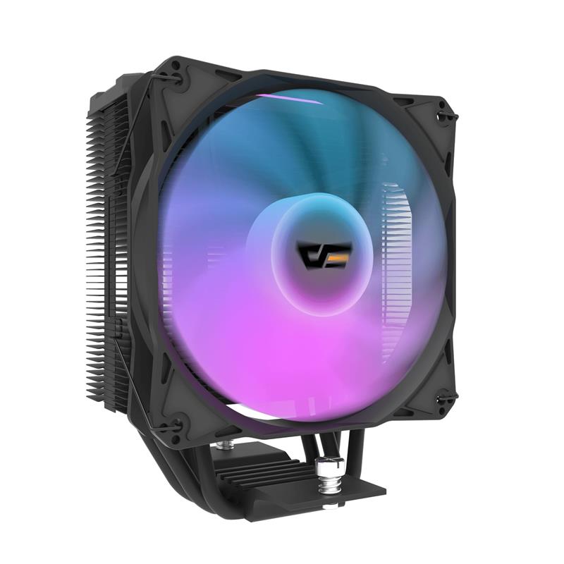 DarkFlash Storm Z4 Pro Mist Tower CPU Cooler, Black(Open Box)