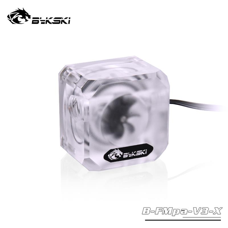 Indicateur de débit Bykski à 3 voies – Givré avec RVB adressable 5 V (RBW)