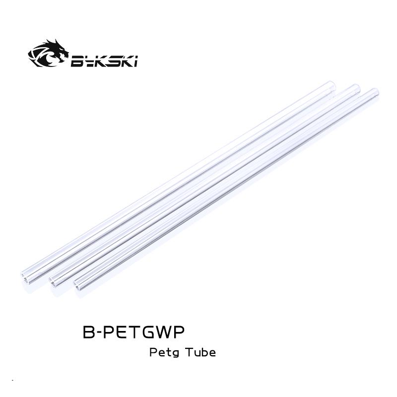 Bykski 10mm ID x 14mm OD Rigid PETG Tube - 1x 500mm - Clear