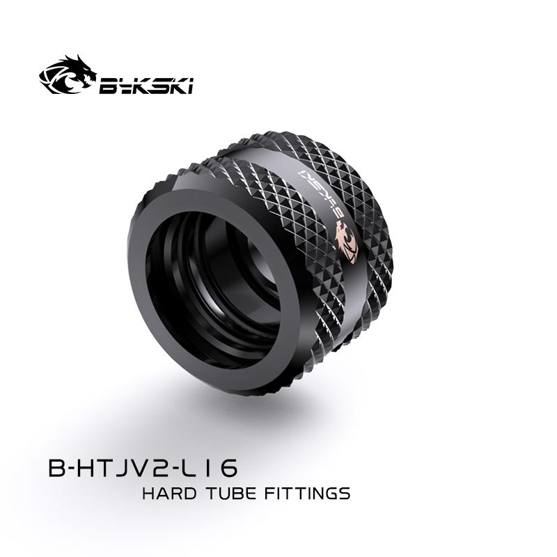 Bykski Rigid 16mm OD Fitting V2-BK (B-HTJV2-L16)