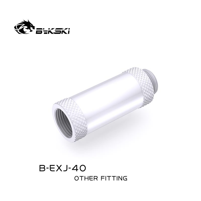Bykski G 1/4in. Male/Female Extension Coupler - 40mm (B-EXJ-40-W)