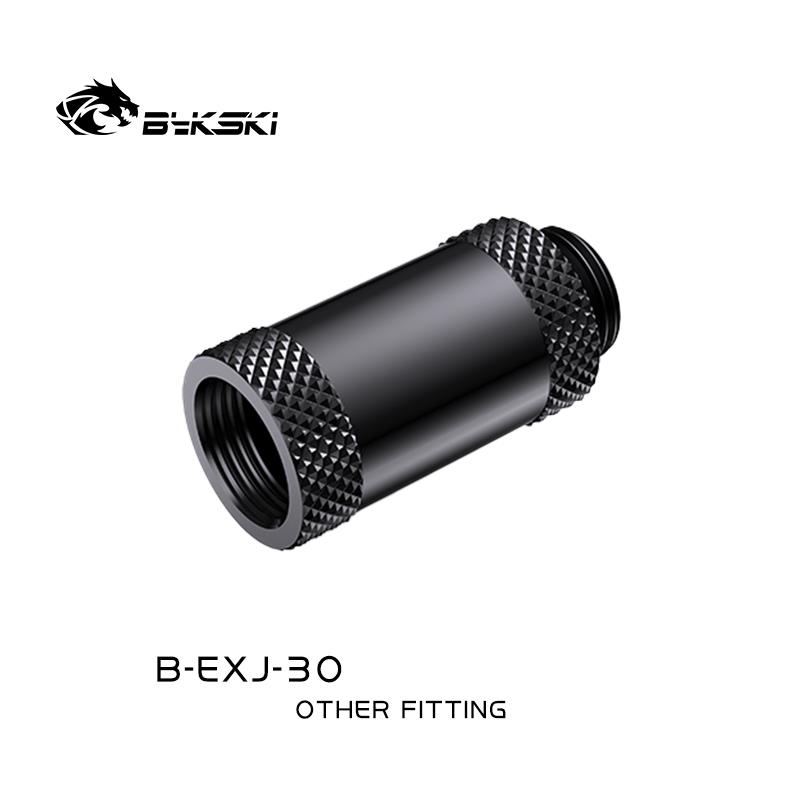 Bykski G 1/4in. Male/Female Extension Coupler - 30mm (B-EXJ-30-BK)