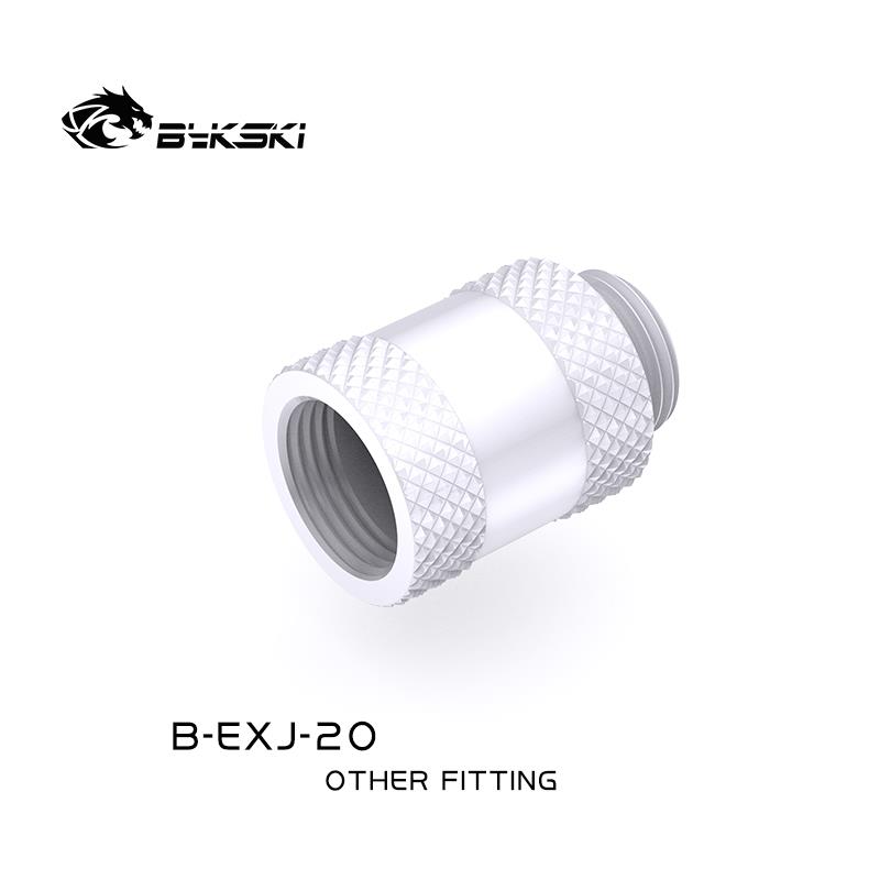 Bykski G 1/4in. Male/Female Extension Coupler - 20mm (B-EXJ-20-W)
