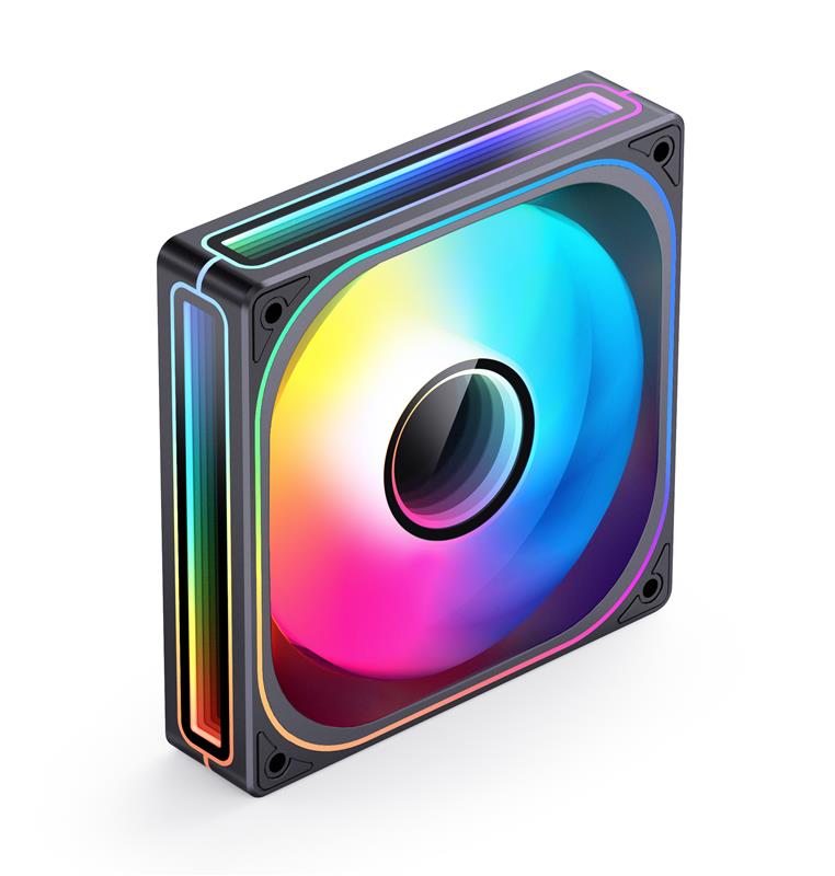 JONSBO ZB-120B PC Case Fan，2400RPM，3Pin ARGB，4Pin PWM(Open Box)