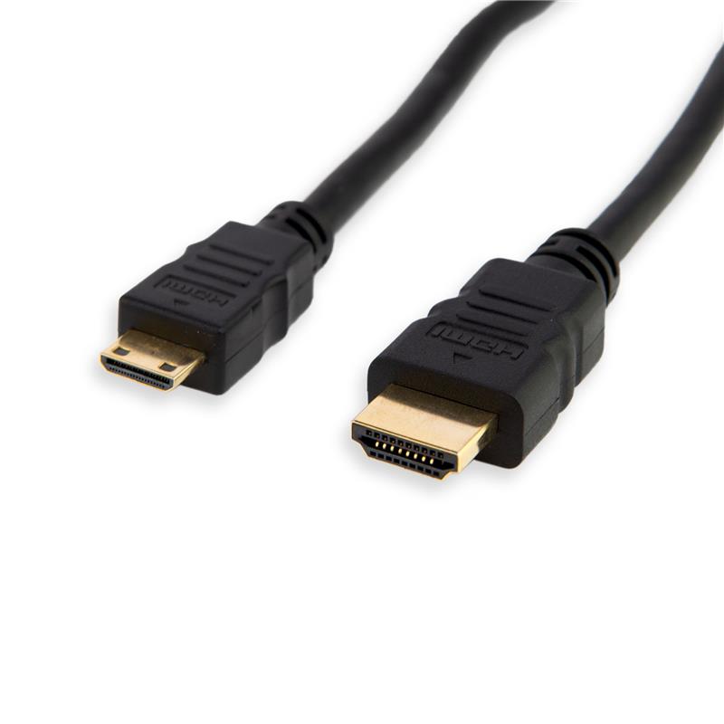 iCAN Mini HDMI vers HDMI, haute vitesse, M/M, Ethernet 3D 1.4, 3 pieds(Open Box)