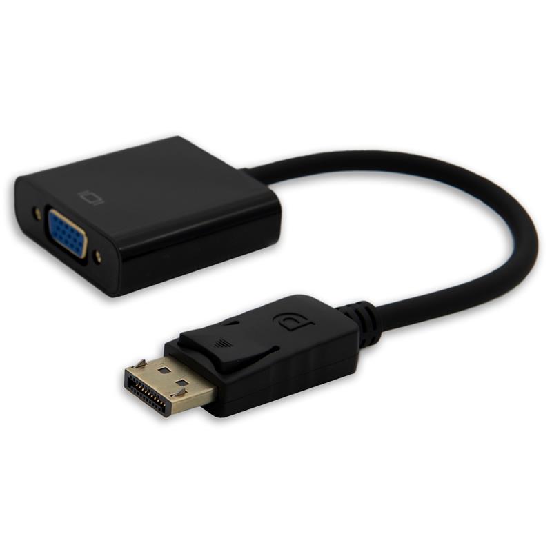 iCAN DisplayPort to VGA Adapter, Male to Female, Gold Plated, 0.2M