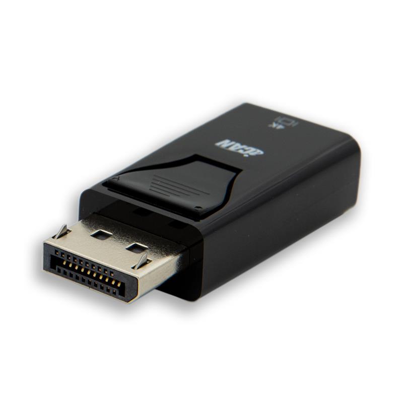 iCAN Passive DisplayPort 1.2 to HDMI 4K Adapter, Male to Female, Black