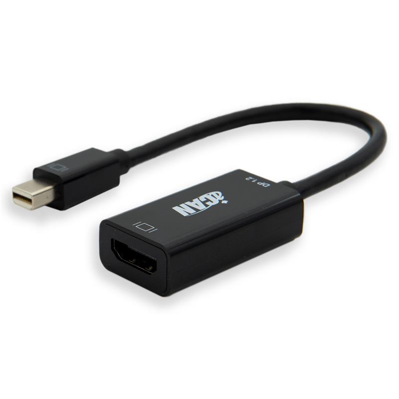 iCAN Passive Mini DisplayPort 1.2 to HDMI 4K x 2K Adapter, M/F, Black(Open Box)