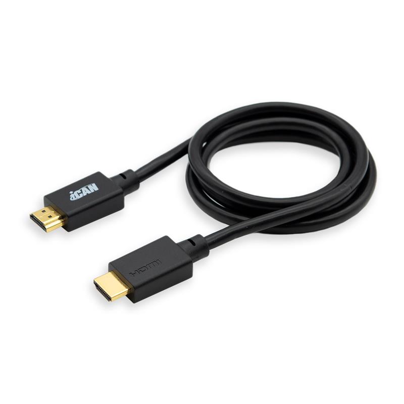 iCAN HDMI 30AWG Version 2.1, 8K, 48 Gbits/s, M/M, 1M, Noir