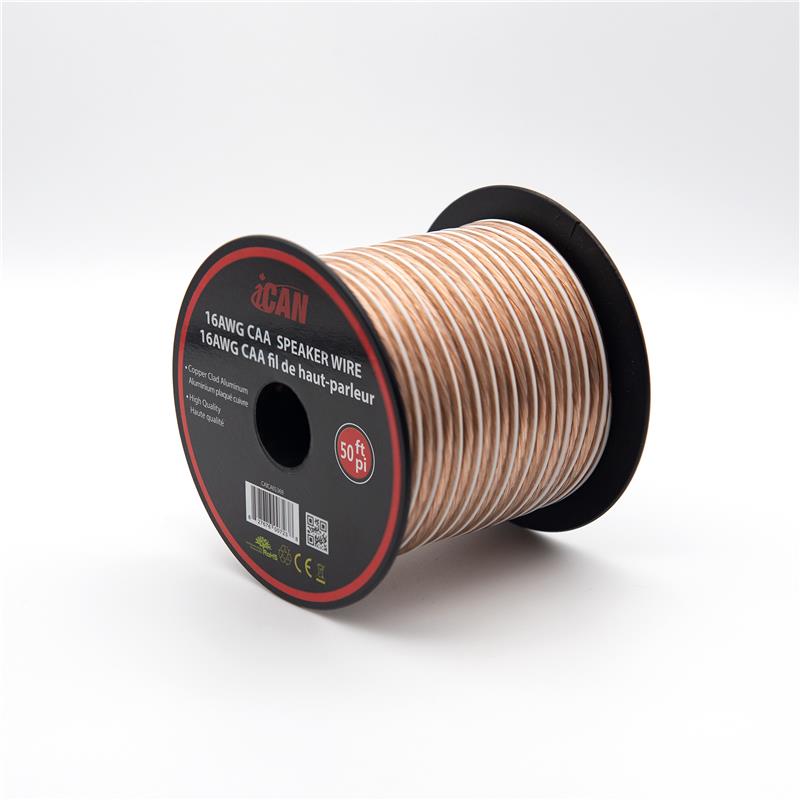 iCAN 16AWG Audio Stereo Speaker Wire Cable, 50FT