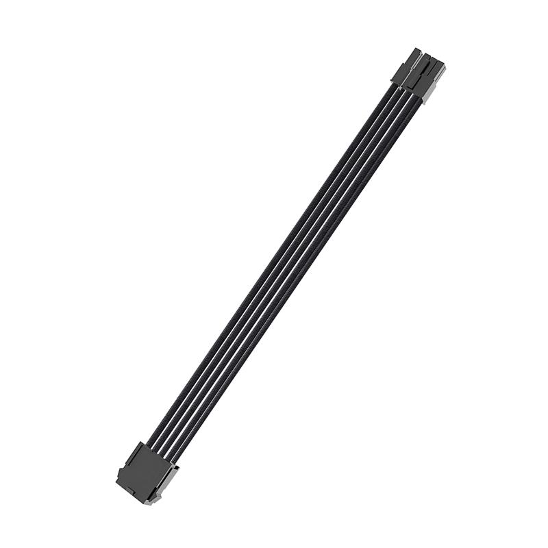 8pin PCIe Extension Cable, Braided, Black, 30CM 18AWG