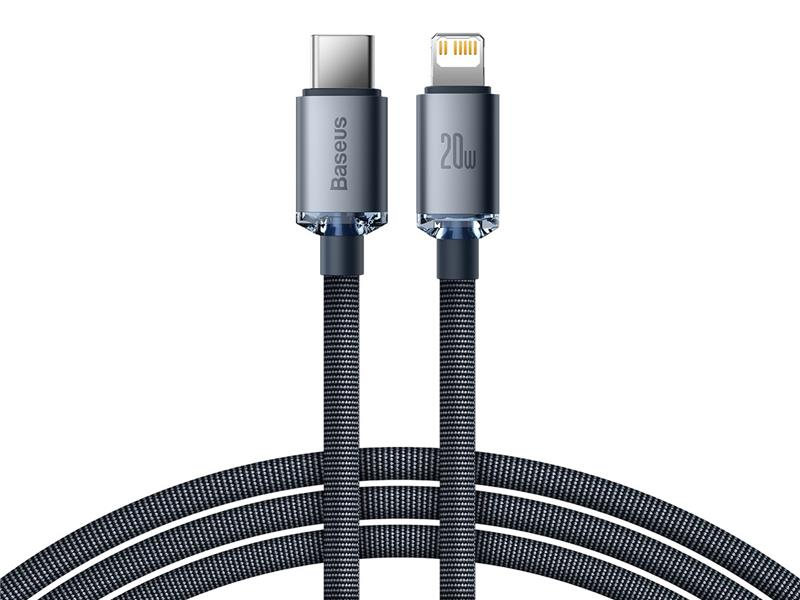 Baseus USB 2.0 C Male Lightning Male Black 4ft 480Mbps 20W