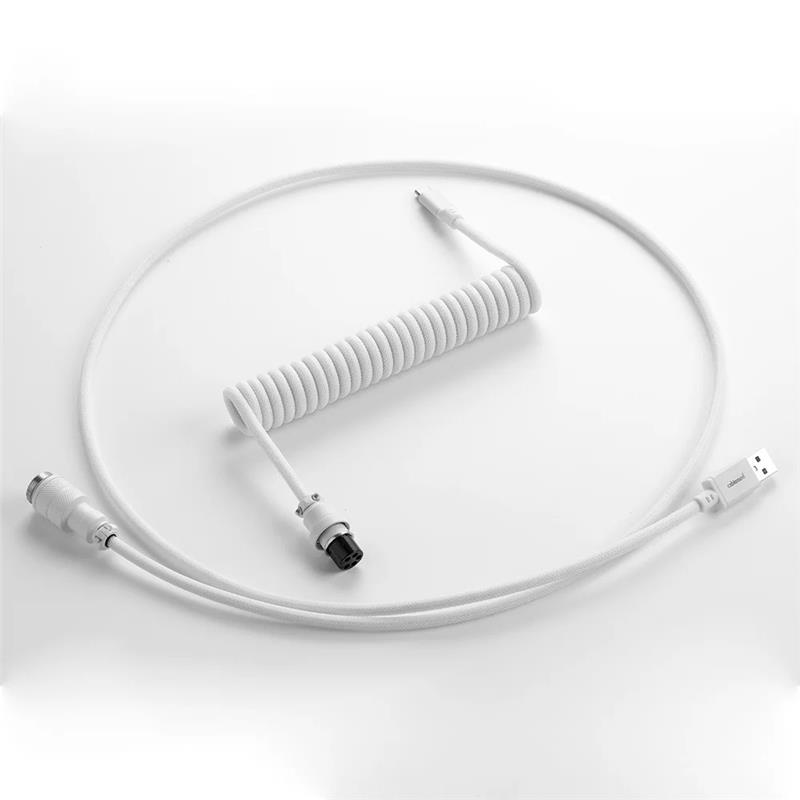 iCAN Type-A Male to Type-C Male Keyboard Cable, White, 5ft