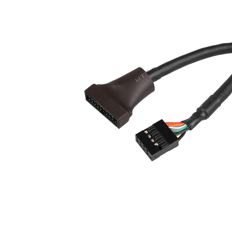 iCAN USB 3.0 Header to USB 2.0 Motherboard Adapter, Black(Open Box)