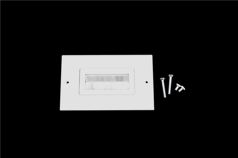 Plaque murale et insert de brosse de style Decora iCAN 1 Gang, blanc