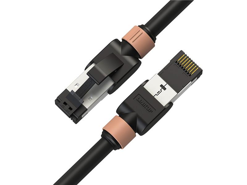 Câble Ethernet iCAN Cat7 26AWG - 2 pi, noir