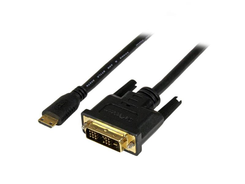 Câble Mini HDMI vers DVI-D STARTECH - M/M - 3m (HDCDVIMM3M)