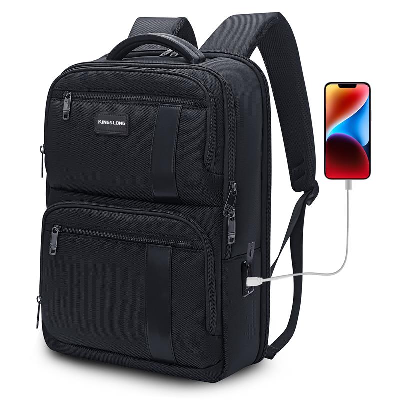 KINGSLONG 15.6" Waterproof Laptop Travel Backpack , Black