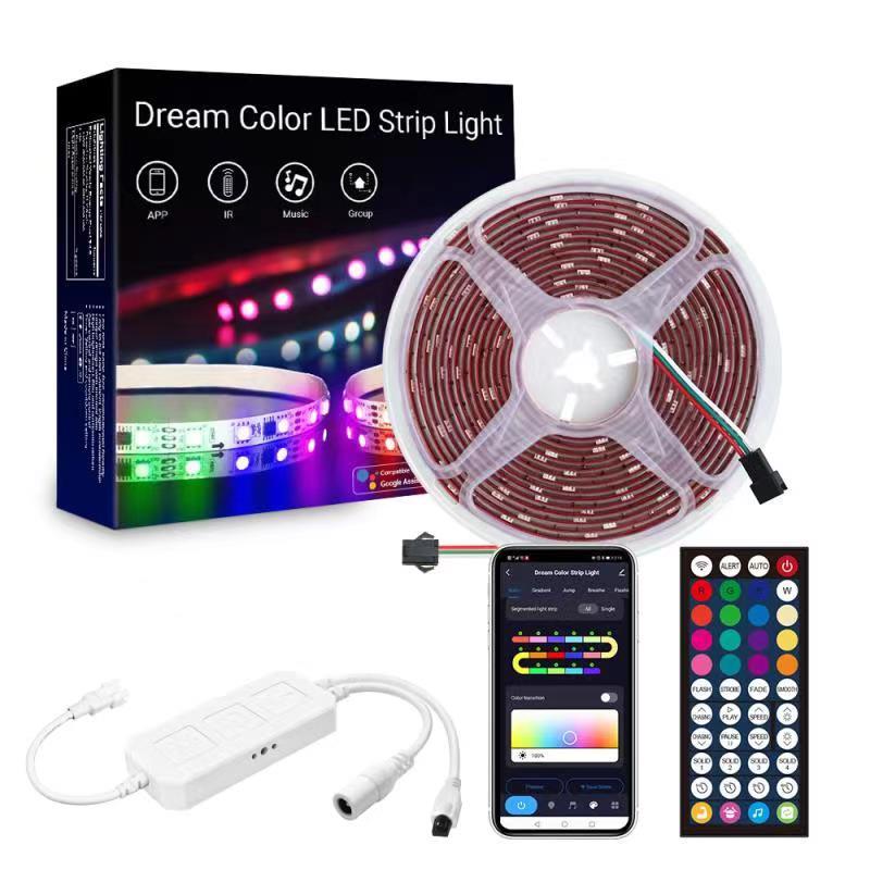 iCAN Smart Wi-Fi Dream Color 9.8FT RGB Strip Lights.