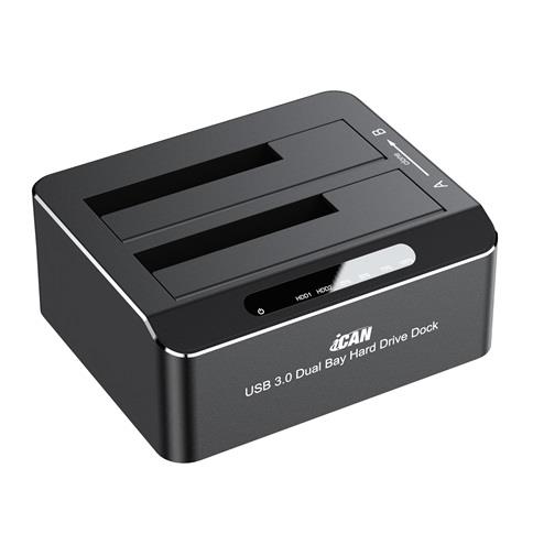 iCAN RSH-DS01 USB 3.0 Dual Bay SATA Hard Drive Dock