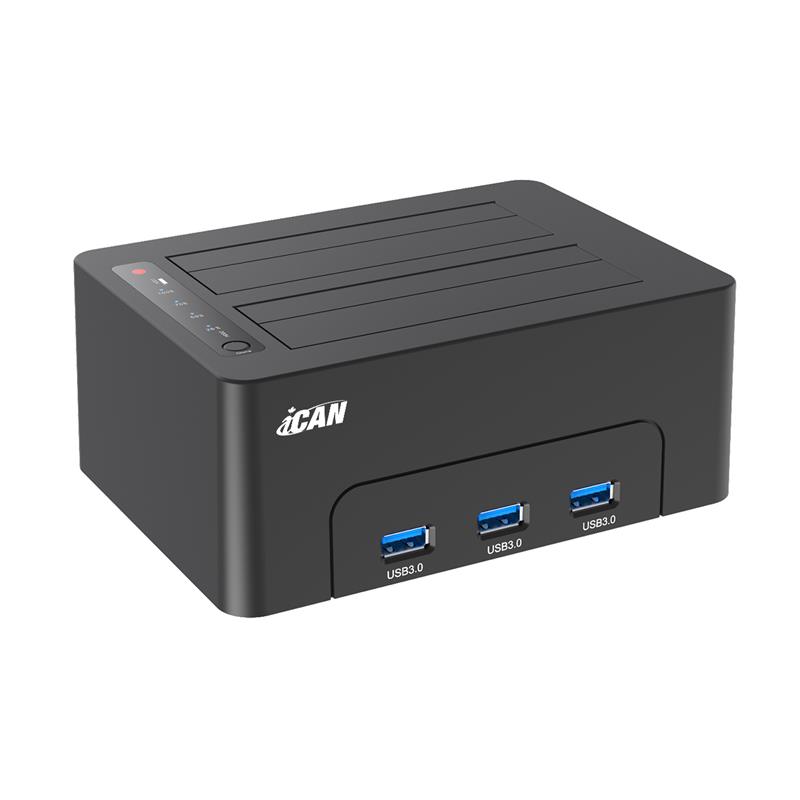 iCAN K3082H 2.5'' and 3.5'' USB3.0 Dual Bay Docking