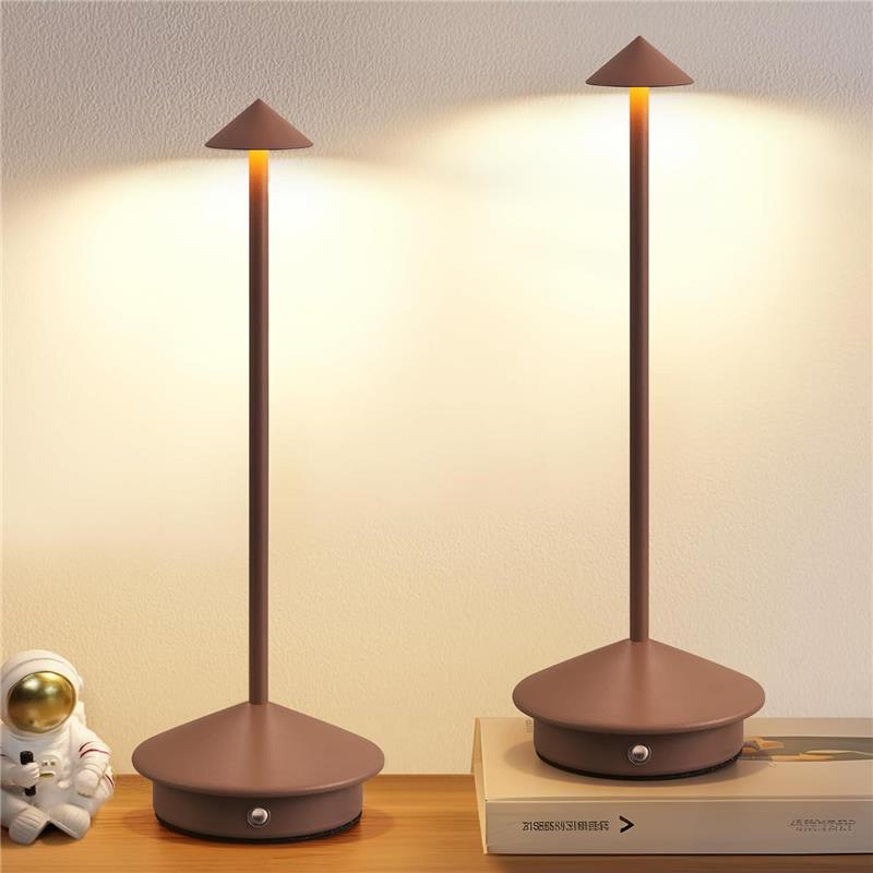 Lampe de table LED iCAN, marron.