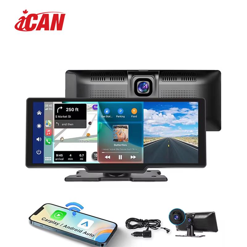 iCAN 10.26 Inch Screen Wireless Carplay & Android Auto , 4K Dash Cam(Open Box)