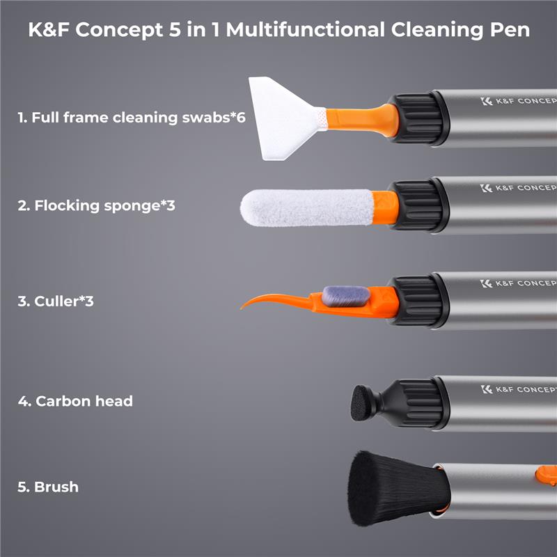 K&F Concept SKU.1976 Aluminum Versatile Switch Cleaning Pen Kit