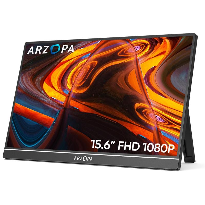 Arzopa 15.6'' Display, IPS Panel, 1920 x 1080 FHD, 60Hz Kickstand(Open Box)