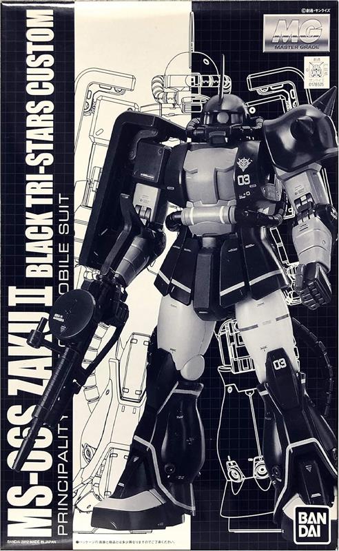P-BANDAI MG 1/100 MS-06S ZAKUII (BLACK TRI-STARS CUSTOM) VER.2.0