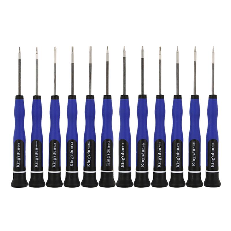 King'sdun KS-666-12 Ensemble de 12 tournevis de précision.