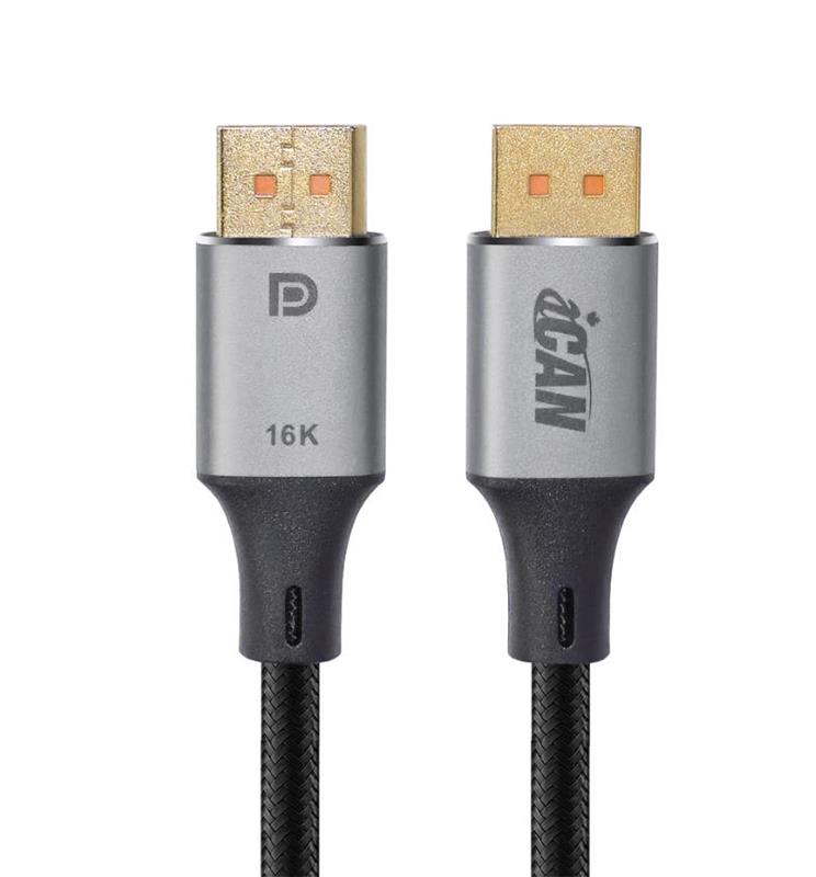 Câble DisplayPort 1.4 iCAN Premium, 8K à 60 Hz, 1,8 m