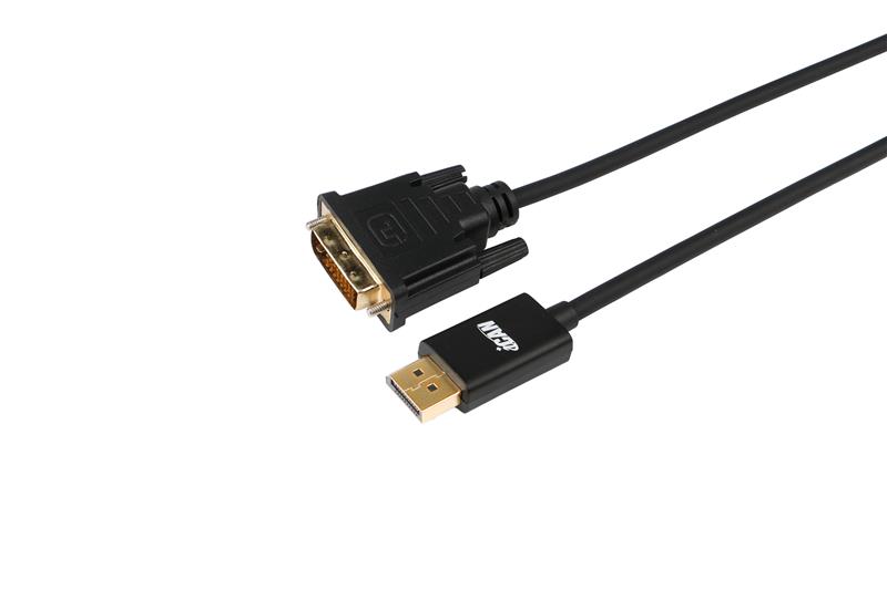 iCAN DisplayPort to DVI (DVI-D) Cable, 10FT, Black
