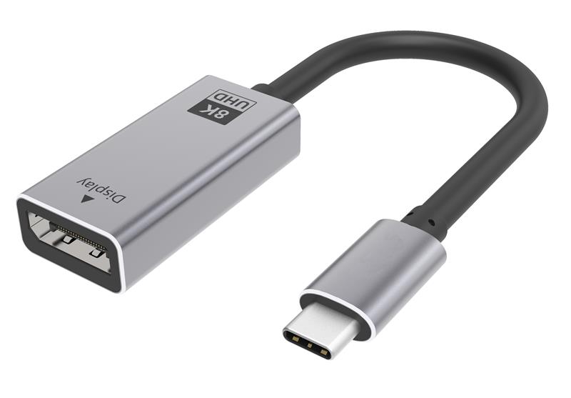 iCAN USB Type C to DisplayPort, 8K, Male to Female, Adapter