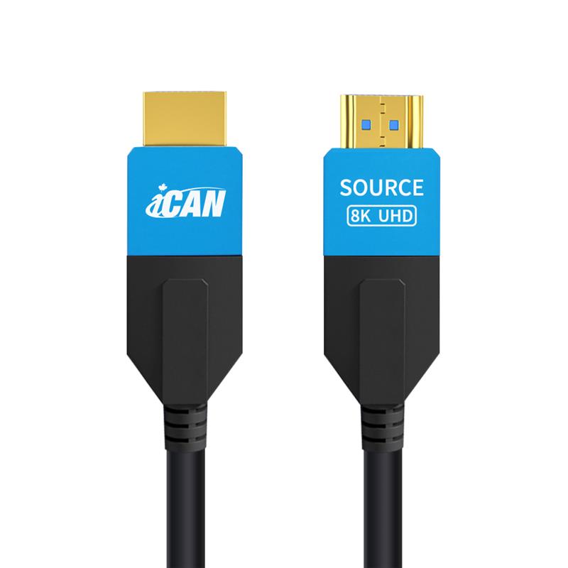 Câble HDMI 2.1 AOC iCAN, 8K à 60 Hz, mâle vers mâle, plaqué or, 9,1 m