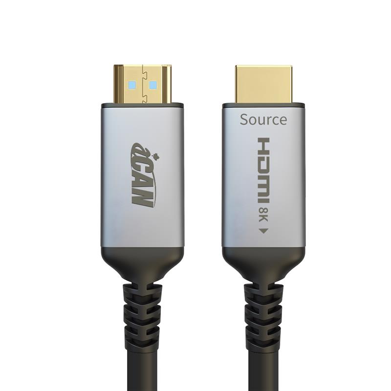 Câble HDMI 2.1 AOC iCAN, 8K à 60 Hz, mâle vers mâle, plaqué or, 15 m