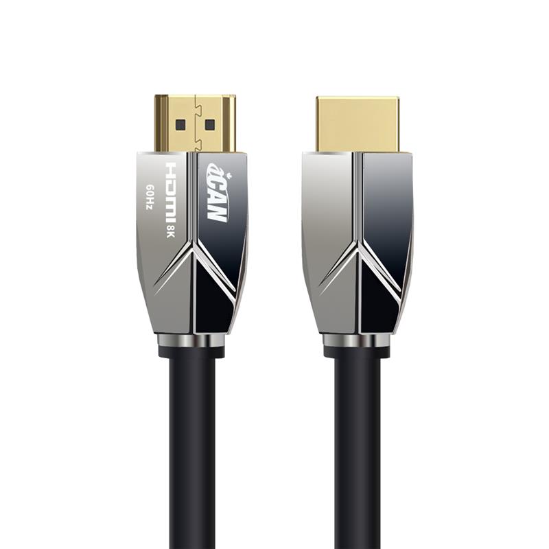iCAN HDMI 2.1 Cable with Zinc Alloy Shell, 8K@60Hz, Male to Male, 6FT