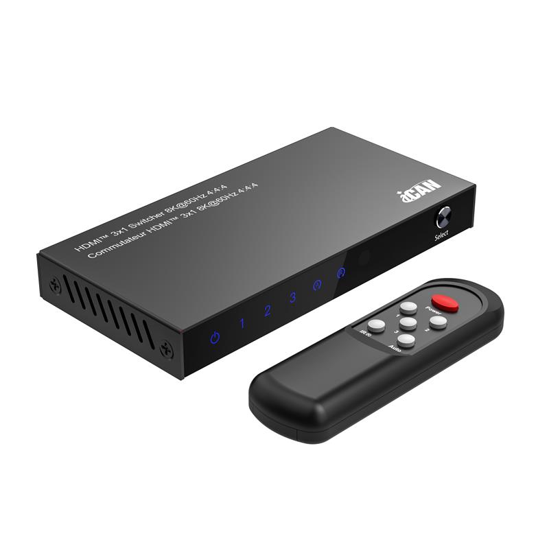 iCAN Premium 3-Port HDMI Switch 8K@60Hz 4:4:4 HDR