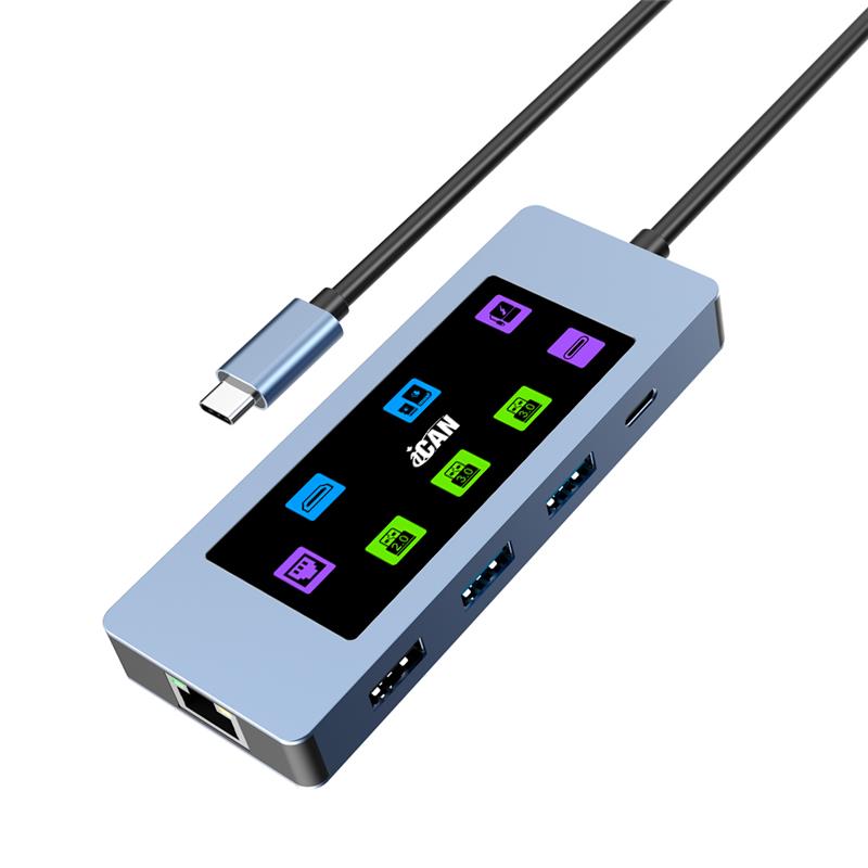 iCAN 9-in-1 Type-C 4K Visual Smart Design Docking Station(Open Box)