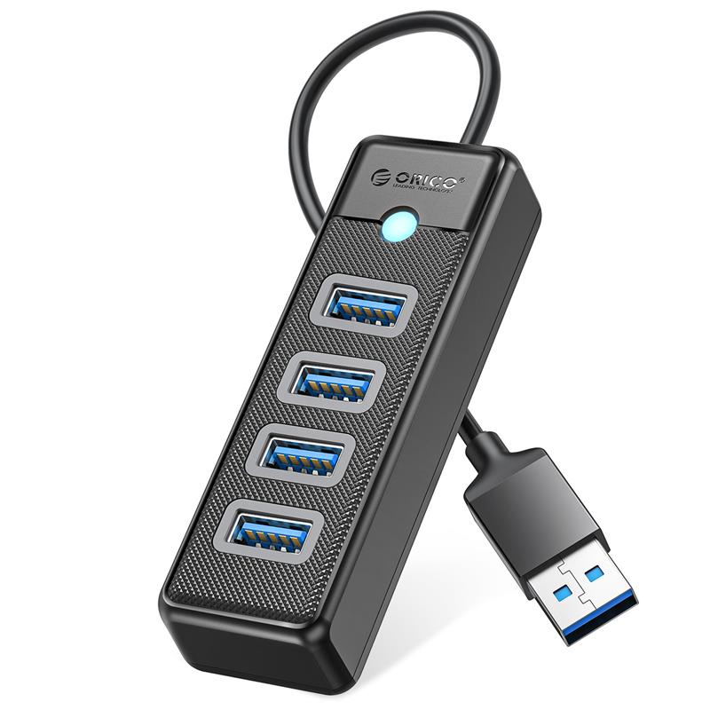 Orico Hub de transfert de données USB 3.0 à 4 ports avec entrée USB-A