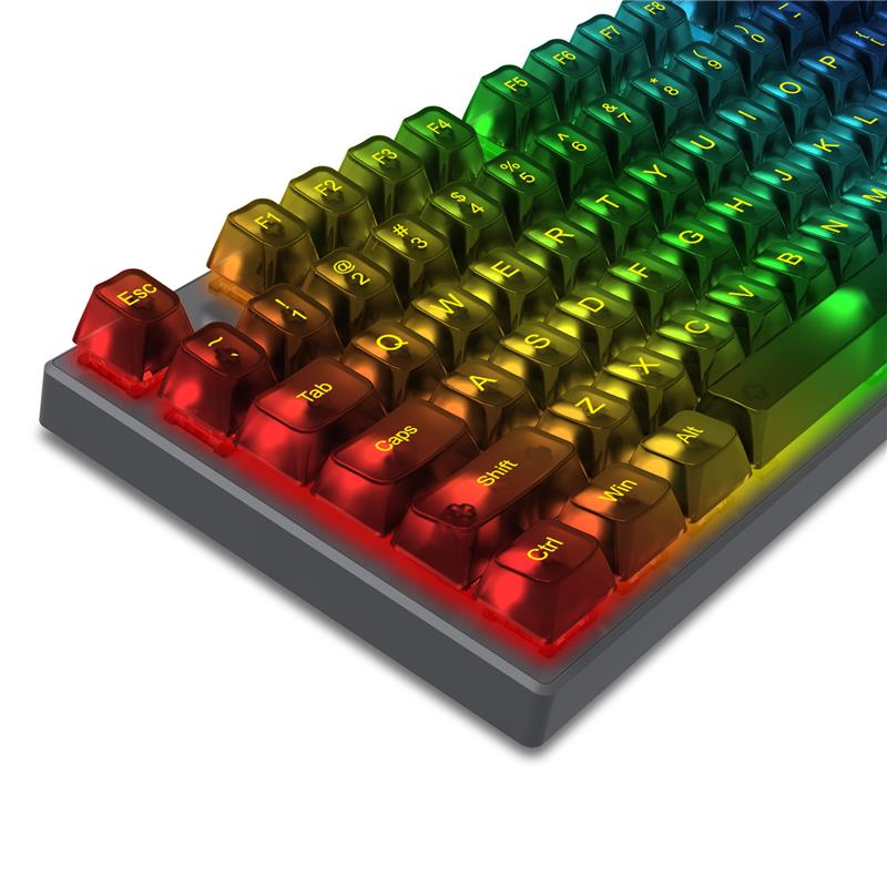 Redragon A138 Transparent Black keycaps 117unit/set