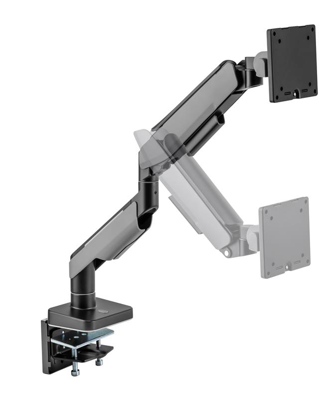 Bras pour moniteur unique à ressort à gaz RGB Brateck Heavy-Duty, comp