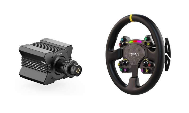 MOZA R12 V2 Direct Drive Wheel Base + MOZA RS V2 Steering Wheel Leather Version