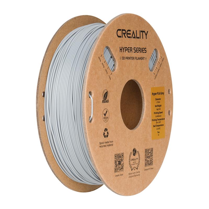 Creality Hyper Series PLA 3D Printing Filament 1kg, 1.75mm, Grey
