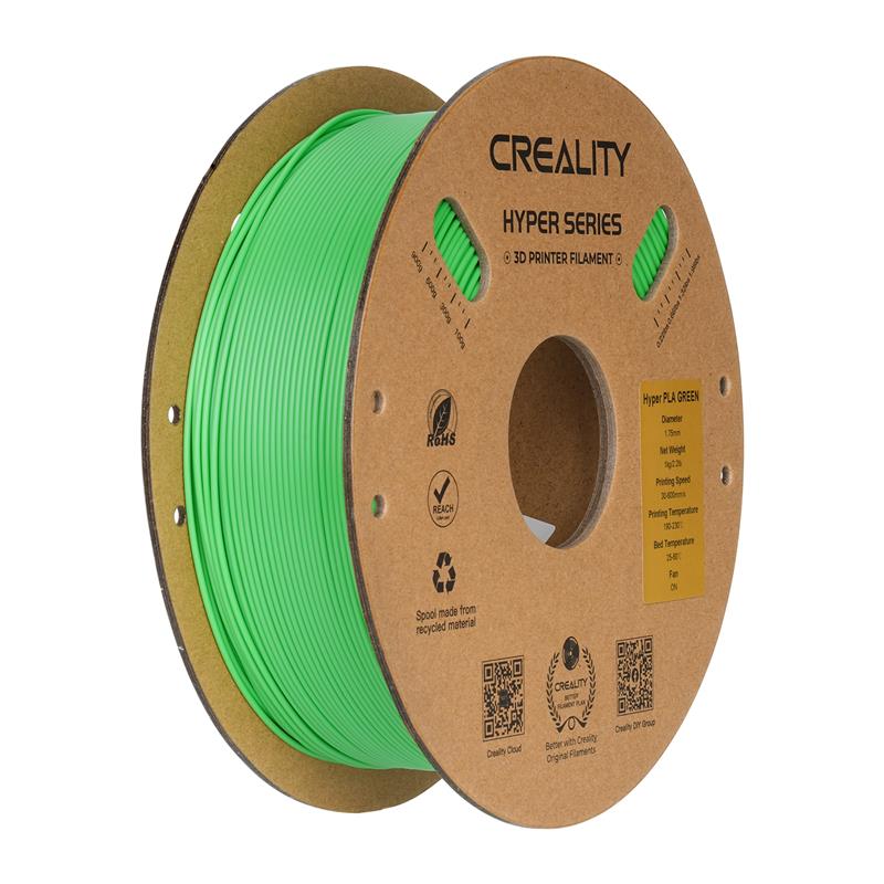 Filament d'impression 3D PLA Creality Hyper Series, 1 kg, 1,75 mm, vert