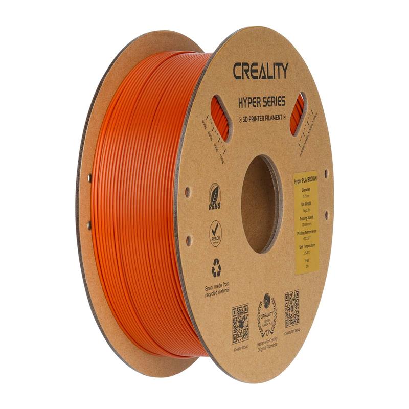 Filament d'impression 3D PLA Creality Hyper Series, 1 kg, 1,75 mm, marron