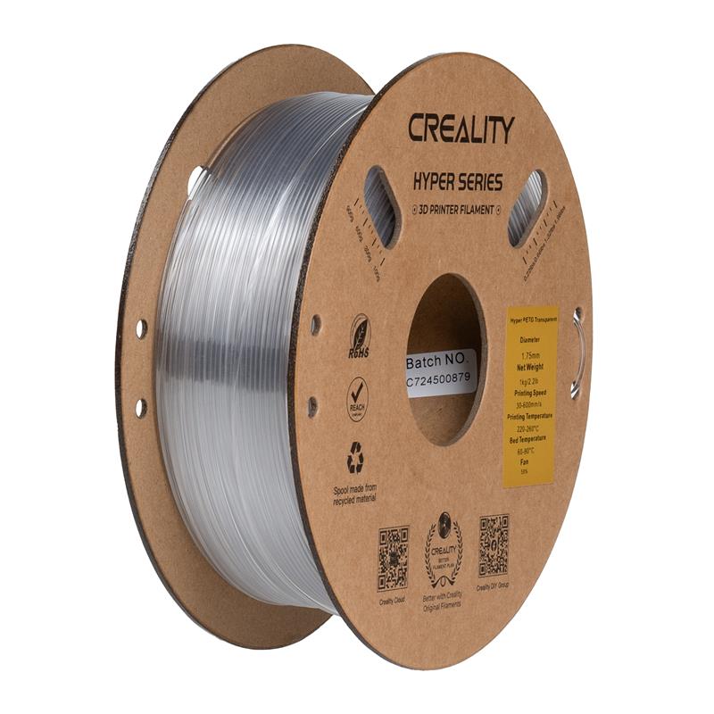 Creality Hyper-PETG Filament 1.0Kg 1.75mm, Transparent